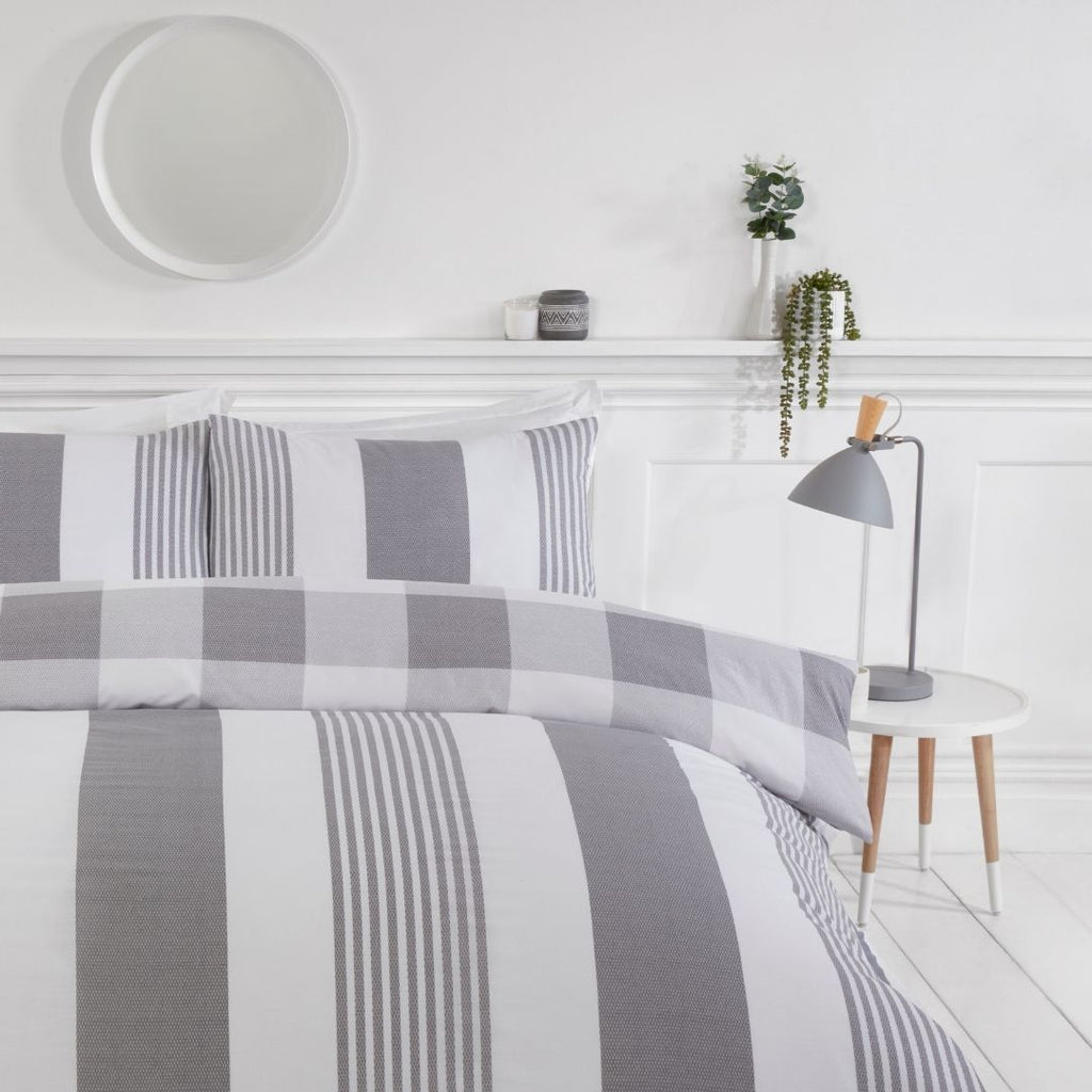 Chambray Stripe Duvet Set