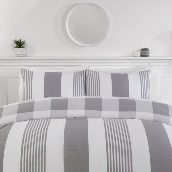 Chambray Stripe Duvet Set